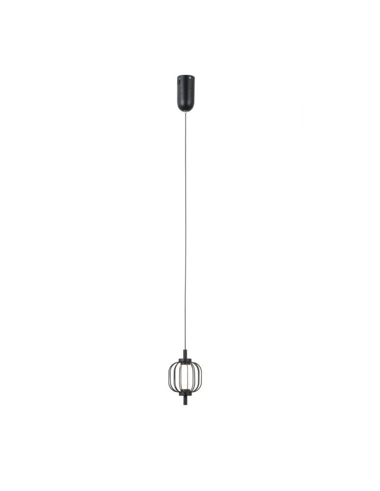 ITALUX Pedro Wisząca 1xLED 4W 3000K Czarny mat, chrom PND-34405-1-BK