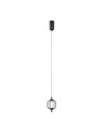 ITALUX Pedro Wisząca 1xLED 4W 3000K Czarny mat, chrom PND-34405-1-BK