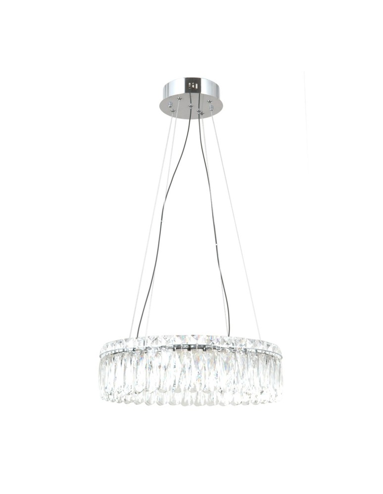 Lampy wiszące glamour - ITALUX Nosta Wisząca 1xLED 36W 3000K Chrom PND-34364-3-CH-CL - product kolory-swiatla.pl 2