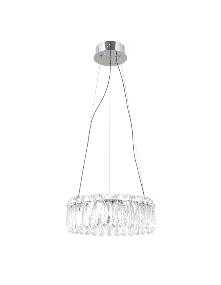 Lampy wiszące glamour - ITALUX Nosta Wisząca 1xLED 24W 3000K Chrom PND-34364-2-CH-CL - product kolory-swiatla.pl 2