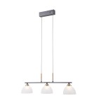 Lampy wiszące nad wyspę - ITALUX Montiela Wisząca 3xLED 15W 3000K Czarny mat, złoty PND-34374-3-BK - product 2