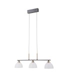 Lampy wiszące nad wyspę - ITALUX Montiela Wisząca 3xLED 15W 3000K Czarny mat, złoty PND-34374-3-BK - product 3