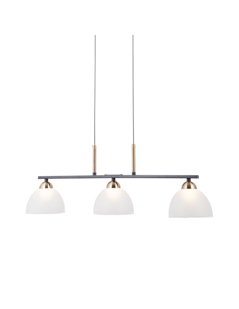 ITALUX Montiela Wisząca 3xLED 15W 3000K Czarny mat, złoty PND-34374-3-BK