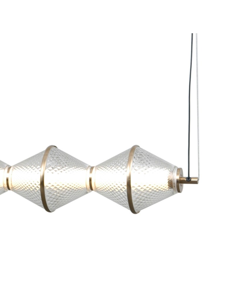 ITALUX Fuente Wisząca 5xLED 25W 3000K Złoty PND-34395-5-HBR ITALUX Fuente Wisząca 5xLED 25W 3000K Złoty PND-34395-5-HBR