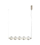 ITALUX Fuente Wisząca 5xLED 25W 3000K Złoty PND-34395-5-HBR ITALUX Fuente Wisząca 5xLED 25W 3000K Złoty PND-34395-5-HBR