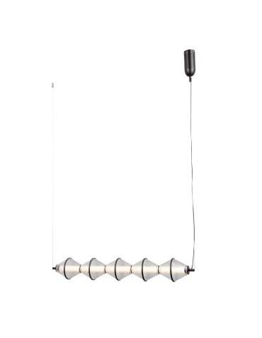 ITALUX Fuente Wisząca 5xLED 25W 3000K Czarny mat PND-34395-5-BK