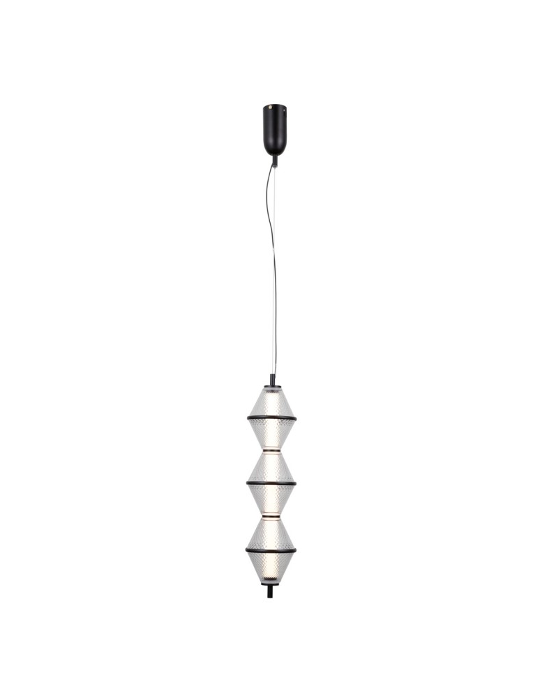 ITALUX Fuente Wisząca 3xLED 15W 3000K Czarny mat PND-34395-3V-BK ITALUX Fuente Wisząca 3xLED 15W 3000K Czarny mat PND-34395-3V-BK