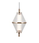 ITALUX Fuente Wisząca 3xLED 15W 3000K Złoty PND-34395-3-HBR ITALUX Fuente Wisząca 3xLED 15W 3000K Złoty PND-34395-3-HBR