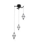ITALUX Fuente Wisząca 3xLED 15W 3000K Czarny mat, chrom PND-34395-3-BK ITALUX Fuente Wisząca 3xLED 15W 3000K Czarny mat, chrom PND-34395-3-BK