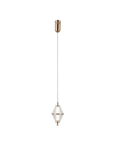 ITALUX Fuente Wisząca 1xLED 5W 3000K Złoty PND-34395-1-HBR