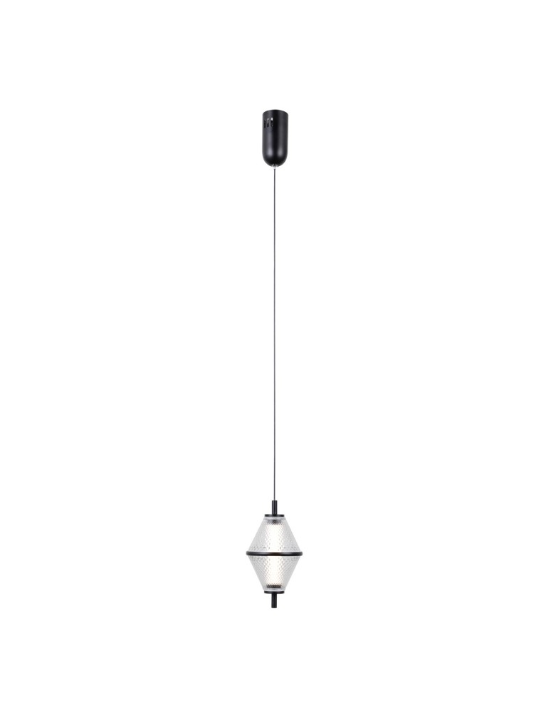 ITALUX Fuente Wisząca 1xLED 5W 3000K Czarny mat, złoty PND-34395-1-BK
