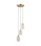 ITALUX Alma Wisząca 3xE27 40W Złoty PND-40668-3-HBR ITALUX Alma Wisząca 3xE27 40W Złoty PND-40668-3-HBR