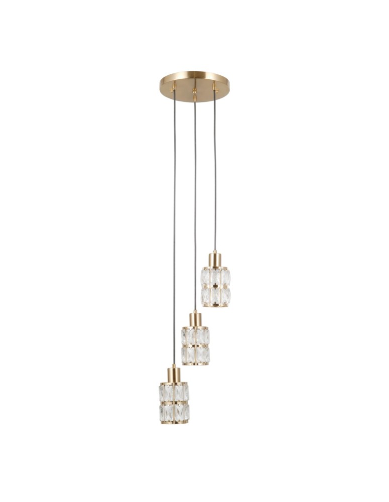 ITALUX Alma Wisząca 3xE27 40W Złoty PND-40668-3-HBR ITALUX Alma Wisząca 3xE27 40W Złoty PND-40668-3-HBR