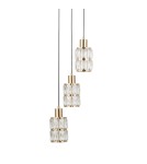 ITALUX Alma Wisząca 3xE27 40W Złoty PND-40668-3-HBR ITALUX Alma Wisząca 3xE27 40W Złoty PND-40668-3-HBR