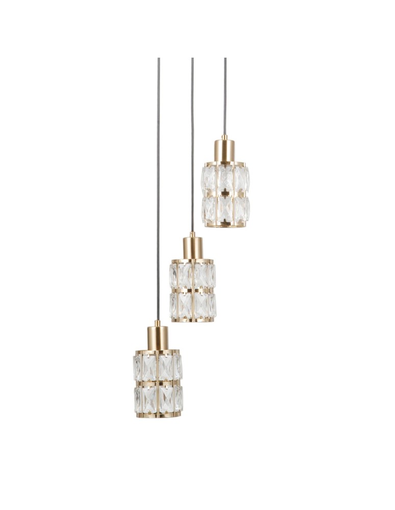 ITALUX Alma Wisząca 3xE27 40W Złoty PND-40668-3-HBR ITALUX Alma Wisząca 3xE27 40W Złoty PND-40668-3-HBR