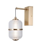 Kinkiety wiszące - ITALUX Alani ścienna 1xLED 6W 3000K Złoty WL-34375-1-HBR - product 1