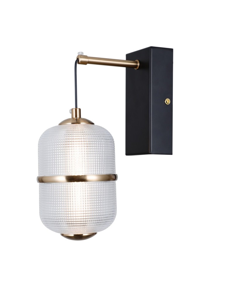 ITALUX Alani ścienna 1xLED 6W 3000K Czarny mat, złoty WL-34375-1-BK