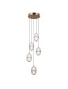 ITALUX Alani Wisząca 5xLED 28W 3000K Złoty PND-34375-5-HBR