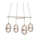 Lampy wiszące LED - ITALUX Alani Wisząca 4xLED 24W 3000K Złoty PND-34375-4-HBR - product 2