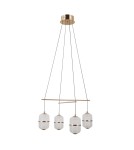 Lampy wiszące LED - ITALUX Alani Wisząca 4xLED 24W 3000K Złoty PND-34375-4-HBR - product 4