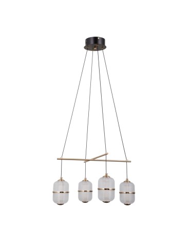 ITALUX Alani Wisząca 4xLED 24W 3000K Czarny mat, złoty PND-34375-4-BK - produkt 2