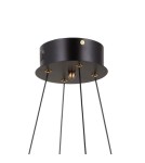Lampy wiszące LED - ITALUX Alani Wisząca 4xLED 24W 3000K Czarny mat, złoty PND-34375-4-BK - product 4