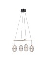 ITALUX Alani Wisząca 4xLED 24W 3000K Czarny mat, złoty PND-34375-4-BK