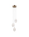 ITALUX Alani Wisząca 3xLED 15W 3000K Złoty PND-34375-3-HBR