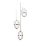 ITALUX Alani Wisząca 3xLED 15W 3000K Złoty PND-34375-3-HBR ITALUX Alani Wisząca 3xLED 15W 3000K Złoty PND-34375-3-HBR