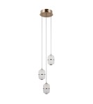 ITALUX Alani Wisząca 3xLED 15W 3000K Złoty PND-34375-3-HBR ITALUX Alani Wisząca 3xLED 15W 3000K Złoty PND-34375-3-HBR