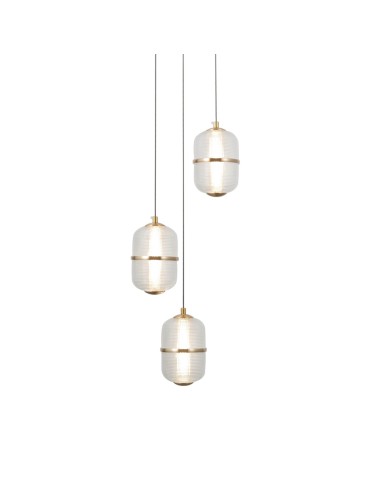 ITALUX Alani Wisząca 3xLED 15W 3000K Czarny mat, złoty PND-34375-3-BK - produkt 2