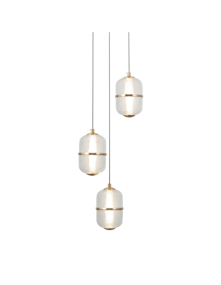 ITALUX Alani Wisząca 3xLED 15W 3000K Czarny mat, złoty PND-34375-3-BK ITALUX Alani Wisząca 3xLED 15W 3000K Czarny mat, złoty PND-34375-3-BK