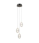 ITALUX Alani Wisząca 3xLED 15W 3000K Czarny mat, złoty PND-34375-3-BK ITALUX Alani Wisząca 3xLED 15W 3000K Czarny mat, złoty PND-34375-3-BK