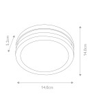 Lampy do oświetlania ścieżek - Elstead Lighting Latarnia naścienna / Latarnia wisząca Ano - 1 źródło światła IP54 ANO-1W - product 5