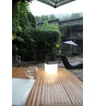 Lampy solarne - Lutec TABLE CUBE Zewnętrzna LED Srebrnoszary 6908001337 - produkt 2
