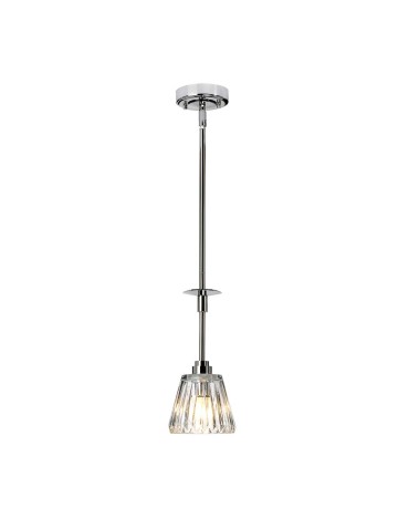 Elstead Lighting Lampa wisząca Agatha - 1 źródło światła - Polerowany chrom IP44 BATH-AGATHA1P-PC