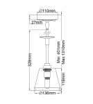 Elstead Lighting Lampa wisząca Agatha - 1 źródło światła - Polerowany chrom IP44 BATH-AGATHA1P-PC Elstead Lighting Lampa wisząca Agatha - 1 źródło światła - Polerowany chrom IP44 BATH-AGATHA1P-PC