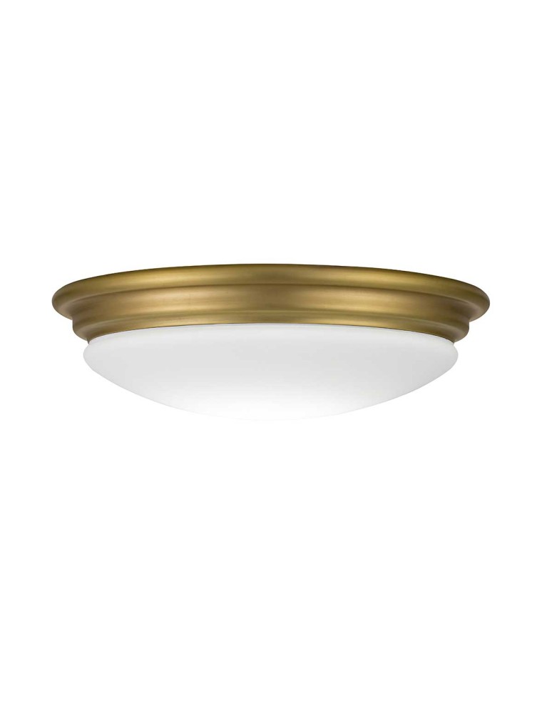 Elstead Lighting Plafon Brompton - 1 źródło światła - Szczotkowany mosiądz IP44 BATH-BROMPTON-F-BB Elstead Lighting Plafon Brompton - 1 źródło światła - Szczotkowany mosiądz IP44 BATH-BROMPTON-F-BB