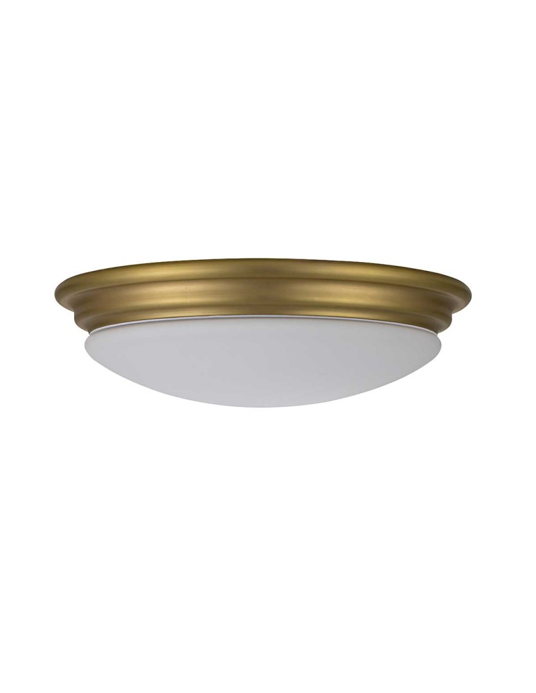 Elstead Lighting Plafon Brompton - 1 źródło światła - Szczotkowany mosiądz IP44 BATH-BROMPTON-F-BB Elstead Lighting Plafon Brompton - 1 źródło światła - Szczotkowany mosiądz IP44 BATH-BROMPTON-F-BB
