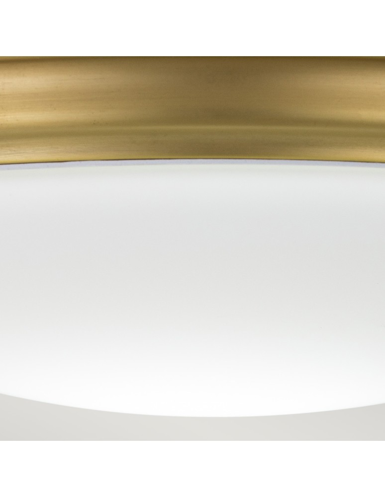 Elstead Lighting Plafon Brompton - 1 źródło światła - Szczotkowany mosiądz IP44 BATH-BROMPTON-F-BB Elstead Lighting Plafon Brompton - 1 źródło światła - Szczotkowany mosiądz IP44 BATH-BROMPTON-F-BB