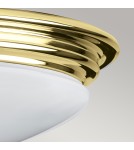 Elstead Lighting Plafon Brompton - 1 źródło światła - Polerowany mosiądz IP44 BATH-BROMPTON-F-PB Elstead Lighting Plafon Brompton - 1 źródło światła - Polerowany mosiądz IP44 BATH-BROMPTON-F-PB