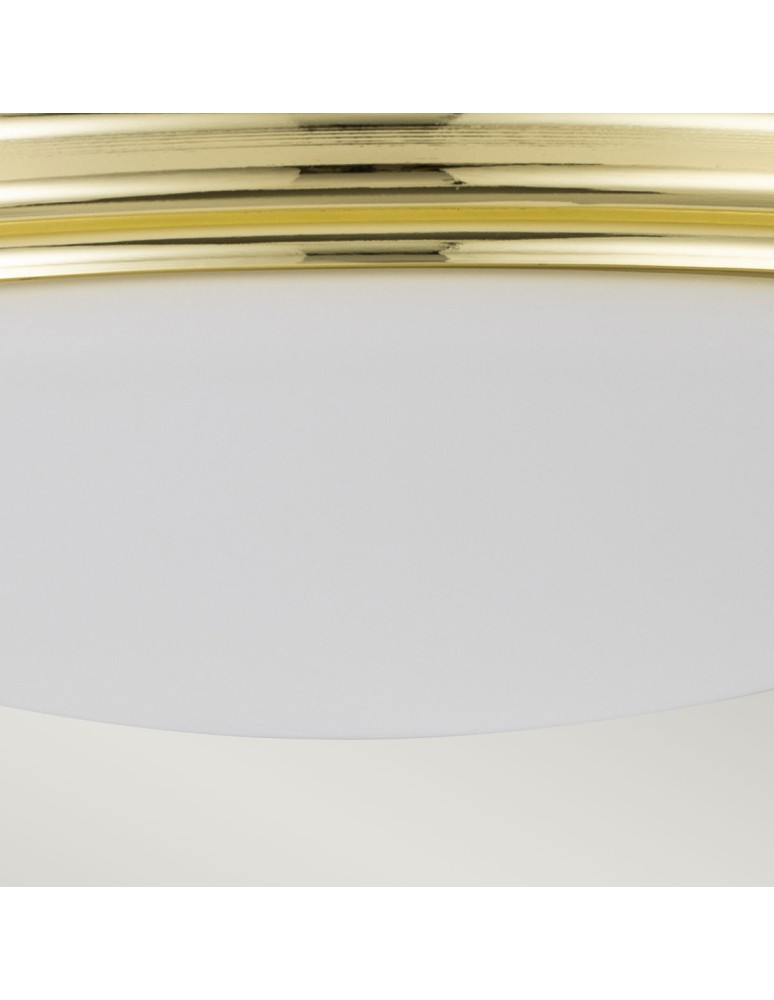 Elstead Lighting Plafon Brompton - 1 źródło światła - Polerowany mosiądz IP44 BATH-BROMPTON-F-PB Elstead Lighting Plafon Brompton - 1 źródło światła - Polerowany mosiądz IP44 BATH-BROMPTON-F-PB
