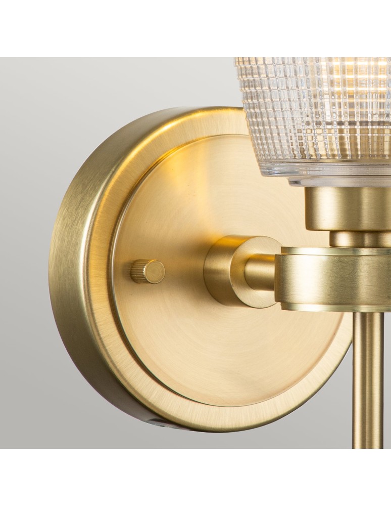 Elstead Lighting Kinkiet Gunnislake - 1 źródło światła - Szczotkowany mosiądz IP44 BATH-GUNNIS1-BB