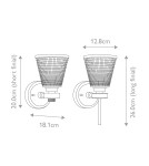 Kinkiety łazienkowe - Elstead Lighting Kinkiet Gunnislake - 1 źródło światła - Szczotkowany mosiądz IP44 BATH-GUNNIS1-BB - product 8