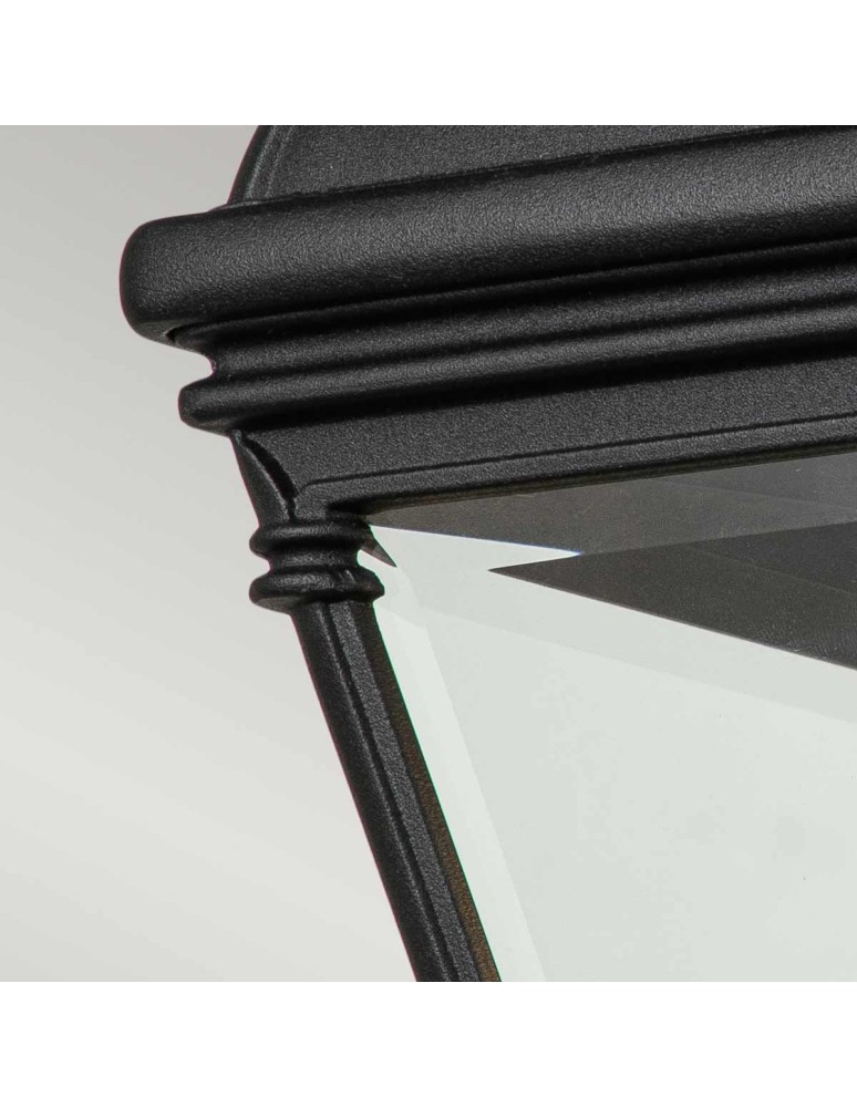 Kinkiety zewnętrzne - Elstead Lighting Duża latarnia naścienna Bayview - 1 źródło światła IP44 BAYVIEW-2L-BK - product kolory-swiatla.pl 4