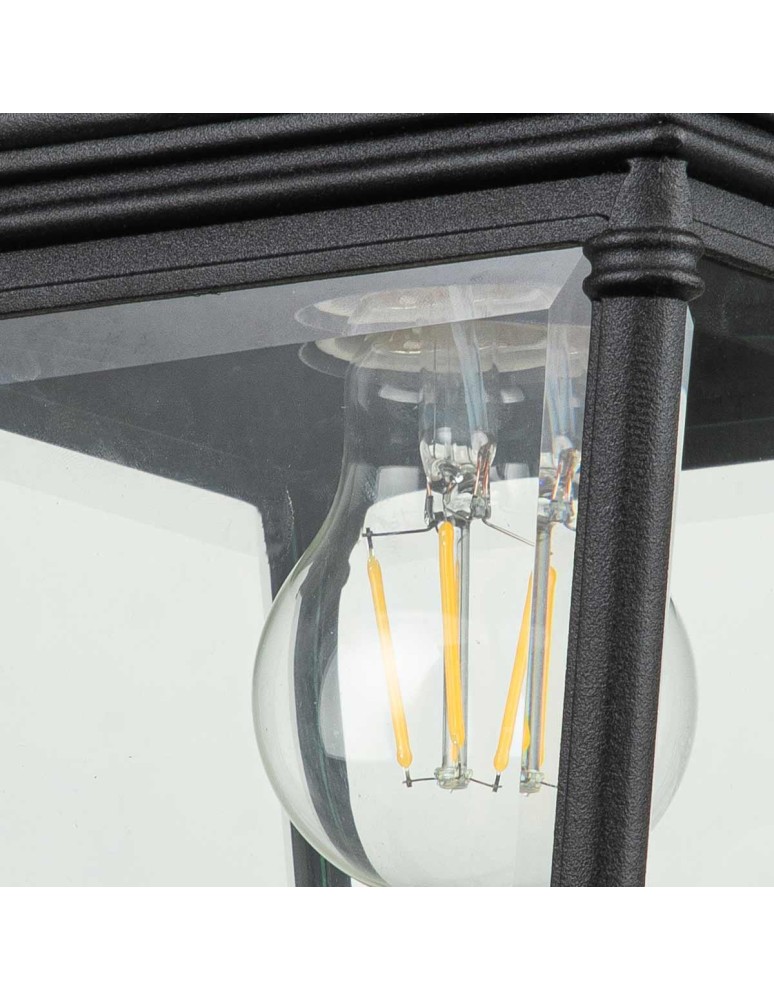 Elstead Lighting Średnia latarnia naścienna Bayview - 1 źródło światła IP44 BAYVIEW-2M-BK Elstead Lighting Średnia latarnia naścienna Bayview - 1 źródło światła IP44 BAYVIEW-2M-BK
