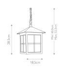 Elstead Lighting Latarnia wisząca Winchester - 1 źródło światła IP23 BL18B-BLACK Elstead Lighting Latarnia wisząca Winchester - 1 źródło światła IP23 BL18B-BLACK