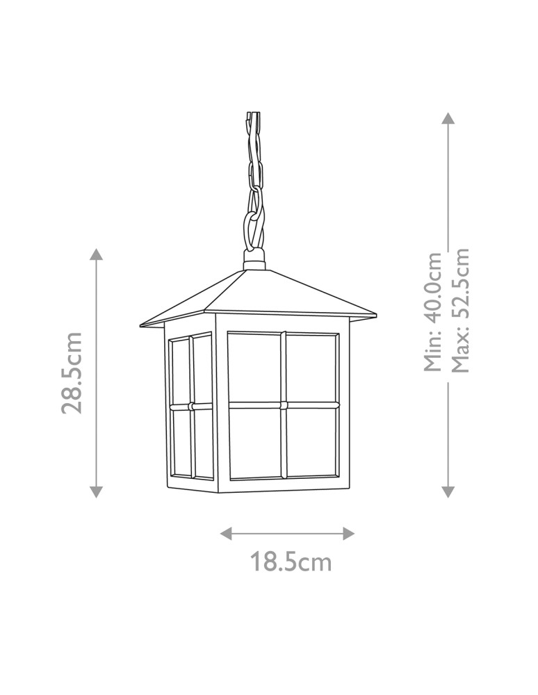 Elstead Lighting Latarnia wisząca Winchester - 1 źródło światła IP23 BL18B-BLACK Elstead Lighting Latarnia wisząca Winchester - 1 źródło światła IP23 BL18B-BLACK