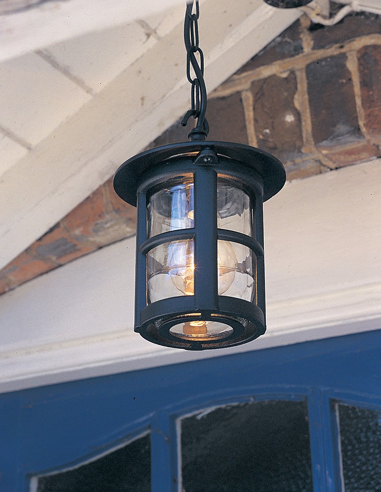 Elstead Lighting Latarnia wisząca Hereford - 1 źródło światła IP43 BL21B-BLACK