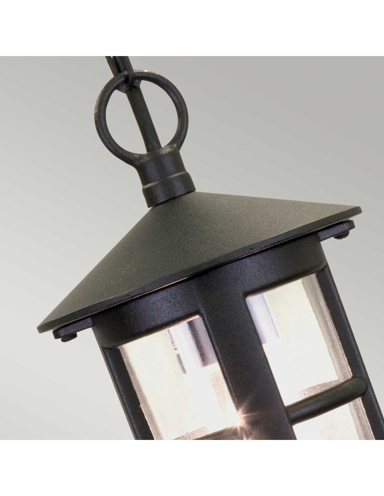 Elstead Lighting Latarnia wisząca Hereford - 1 źródło światła IP43 BL21B-BLACK